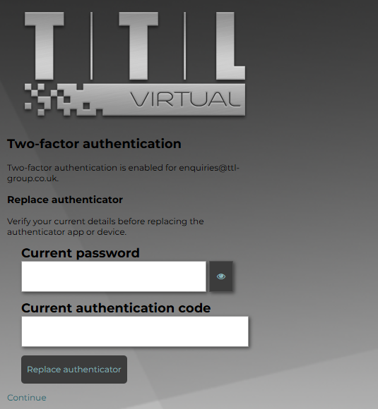 Resetting your password and two-factor authentication — screenshot 14